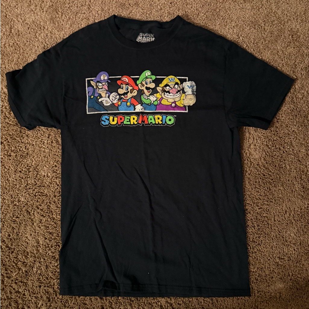 Super Mario Black T-Shirt